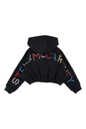 black cotton hoodie STELLA McCARTNEY KIDS | TV4C90Z0453930